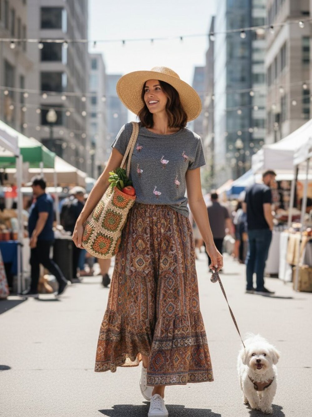 J. Crew Sequined Ostrich Tee - Small